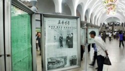 A man reads the Rodong Sinmun, North Korea's official newspaper in Pyongyang.