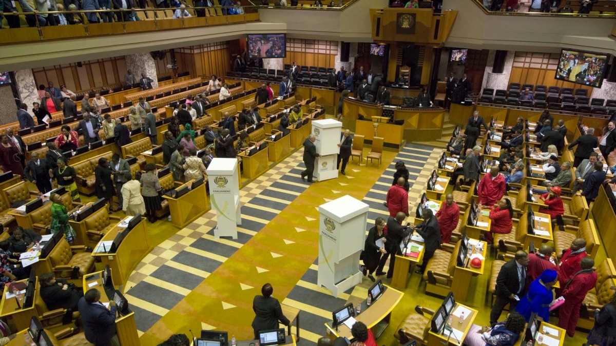 South Africa's Opposition Moves To Dissolve Parliament