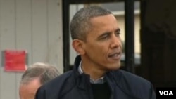 美國總統奧巴馬祝賀習近平(美國之音視頻截圖)