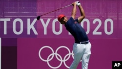 1일 열린 도쿄올림픽 남자 골프 개인전에서 미국의 잰더 슈펠레 선수가 금메달을 차지했다.