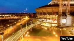 This image from video shows Johan Cruyff Arena in Amsterdam, where Eaton has set up an electricity storage system that helps power the facility. (YouTube/Eaton)