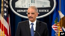 에릭 홀더 미국 법무장관 (자료사진)