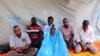 Capture d'écran extraite d'une vidéo diffusée le 25 juillet 2019 par le groupe jihadiste ISWAP montrant les 6 otages d'ACF enlevés à Kennari au nord-est du Nigeria.