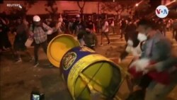 Manifestantes y policías se enfrentan en calles de Perú en medio de protestas