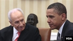 Los presidentes Peres y Obama hablaron sobre el proceso de paz entre Israel y palestina.