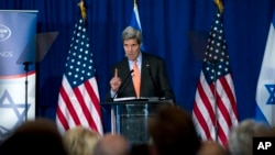 Menteri Luar Negeri Amerika Serikat, John Kerry dalam acara tahunan Forum Saban di Washington DC (Foto: dok). 