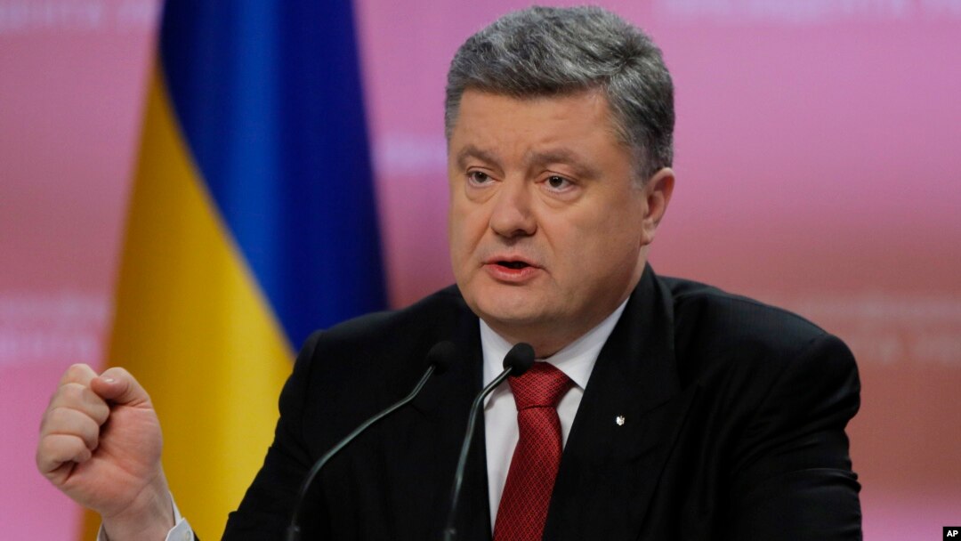 Presiden Ukraina Petro Poroshenko meminta dana talangan baru kepada IMF Rabu 21/1 (foto: dok).