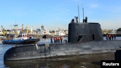 Субмарина "Сан Хуан" в порту Буенос-Айреса. Знімок зроблено 2 червня 2014 року.