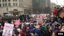 Третий «Женский марш» в Вашингтоне