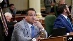 FILE - California Assemblyman James Ramos at the Capitol on Aug. 30, 2022. Gov. Gavin Newsom signed two laws Oct. 10, 2023, authored by Ramos to require the state's public university systems to make progress on their review and return of Native American remains and artifacts. 