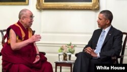 El Dalai Lama fue recibido en la Casa Blanca por el presidente estadounidense Barack Obama.