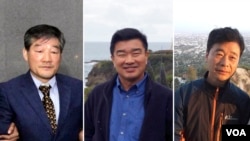  Kim Dong Chul, Kim Sang Duk(Tony Kim), Kim Hak Song, U.S. citizens detained in North Korea. (KCNA via AP, Courtesy Photos)
