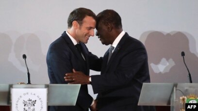 Résultat de recherche d'images pour "Macron Ouattara"