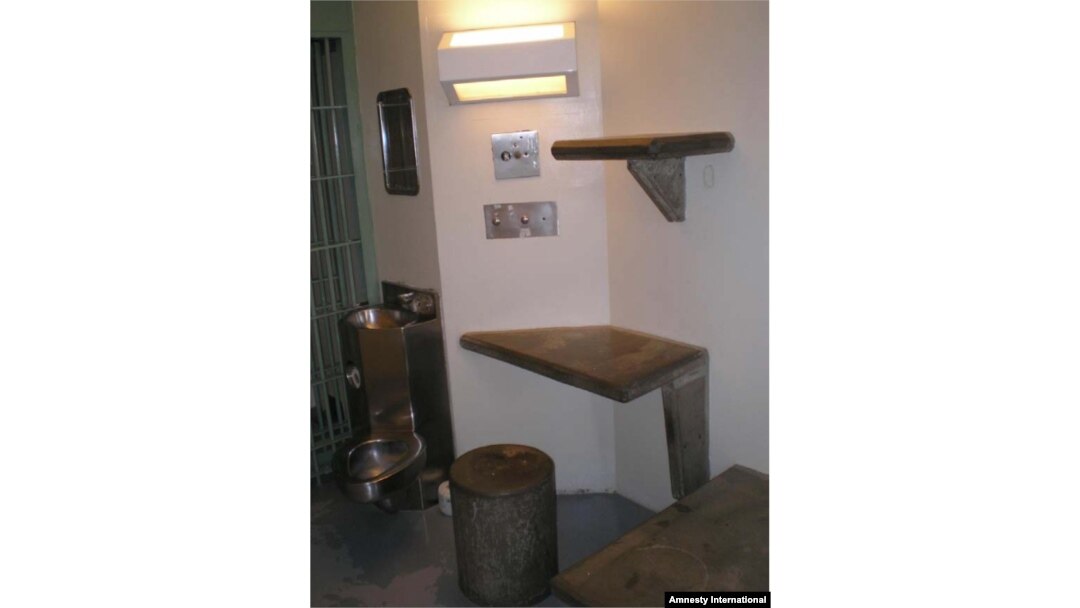 Cell inside the Supermax prison, Florence, Colorado