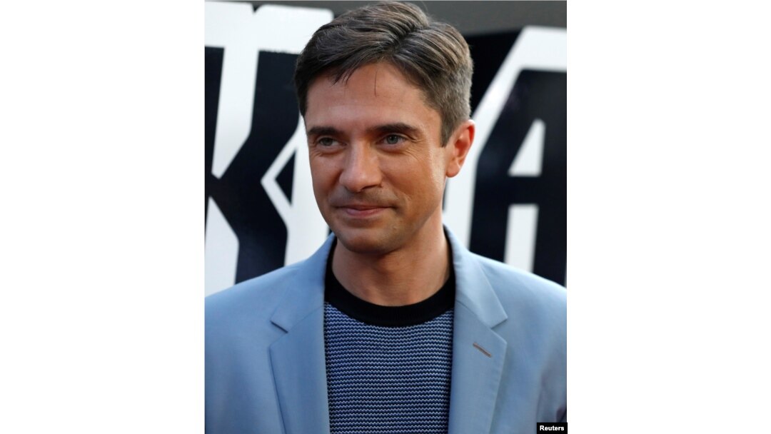Topher Grace poses at the premiere for "BlacKkKlansman" in Beverly Hills, Calif., Aug. 8, 2018.
