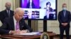 ကိုဗစ်ကူးစက်မှု အရှိန်မြှင့်တားဆီးရေးအမိန့် သမ္မတ Biden လက်မှတ်ထိုး 