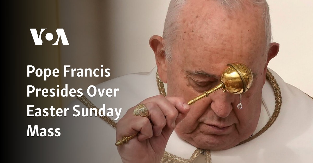 Le pape François préside la messe du dimanche de Pâques