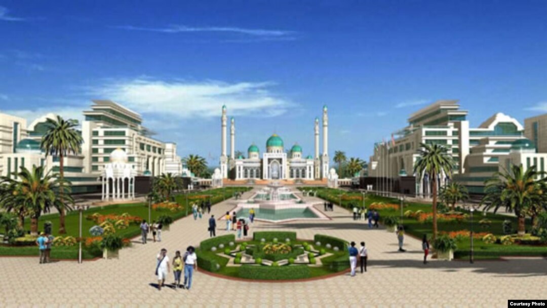 Xalqaro Ming yillik universiteti bosh maydoni (Loyiha chizmasidan)