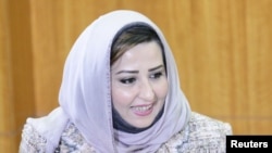 Kuwait's Minister of Social Affairs and Labour Thikra al-Rashidi in Kuwait City (2012 photo)