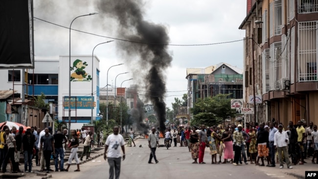 En images : manifestations en RDC contre Kabila