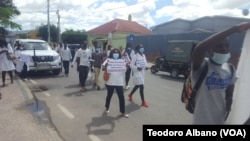 Protestos de candidatos a emprego público no sector da Saúde, Lubango, Huíla, Angola