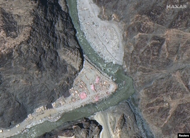 资料照：Maxar WorldView-3卫星图像显示的中印边境拉达克地区的现状。（2020年6月22日）