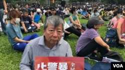 香港職工盟秘書長李卓人表示，反送中運動是中港矛盾一個大爆發。(美國之音湯惠芸拍攝)