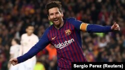 Dan wasan kungiyar Barcelona, Lionel Messi.