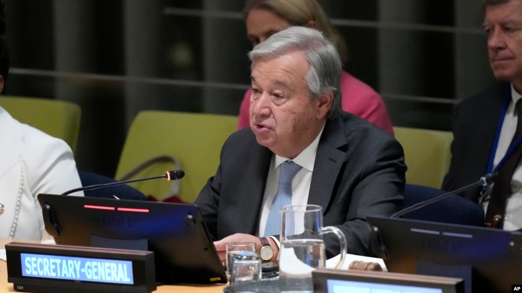 Tổng Thư ký LHQ António Guterres phát biểu ngày 21/9/2023.