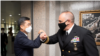 방한 미 전략사령관, 한국 국방장관 만나…"확장억제 태세 완벽"