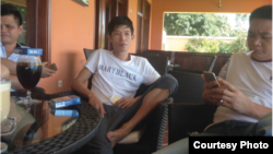 在莫桑比克的水东籍象牙走私团伙成员（从左至右：谢兴帮、欧海强和王康文）（图片来源：EIA）