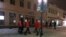 Called ‘night walkers’ in Swedish, civilian security groups patrol the streets after at least eight sexual assaults or attempted sexual assaults on women and girls here in the past month, Ostersund, Sweden, March 19, 2016. (Heather Murdock/VOA)