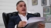 El fiscal general de Venezuela, Tarek William Saab, habla durante una entrevista con AFP en Caracas el 11 de noviembre de 2024. (AFP/Juan Barreto)