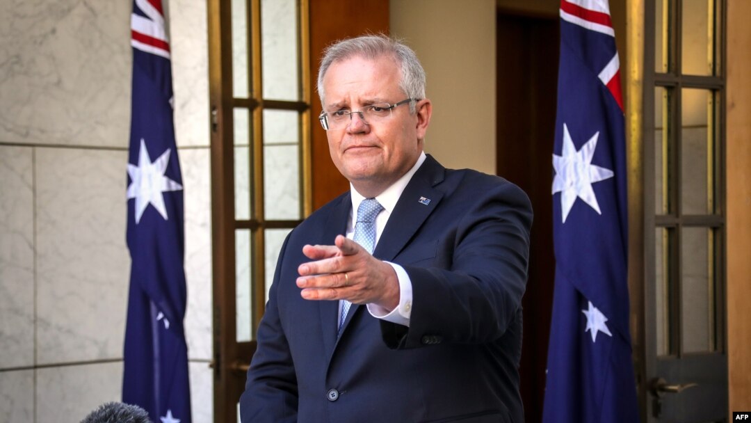 PM Australia Scott Morrison di Canberra, 22 Maret 2020. (Foto: dok).