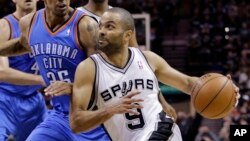 Tony Parker à San Antonio le 19 mai 2014.