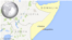 Map of Somalia showing Baidoa