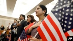 U.S. citizenship swearing in ceremony in Jackson, Mississippi, July 6, 2017.