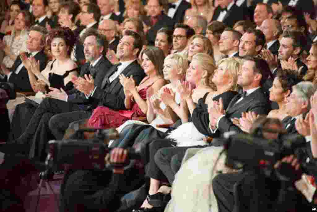 Oscar nominees in the audience