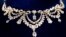 A garland necklace made of platinum and diamonds on display in The Boudoir during the grand opening of the DIVA diamond and silver museum in Antwerp, Belgium on Friday, May 4, 2018.