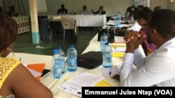 Les participants au module de formation des experts fonciers de demain, à Yaoundé, le 12 juin 2019. (VOA/Emmanuel Jules Ntap)