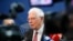 FILE - European Union foreign policy chief Josep Borrell talks to reporters at the European parliament, Jan.14, 2020 in Strasbourg, France. 