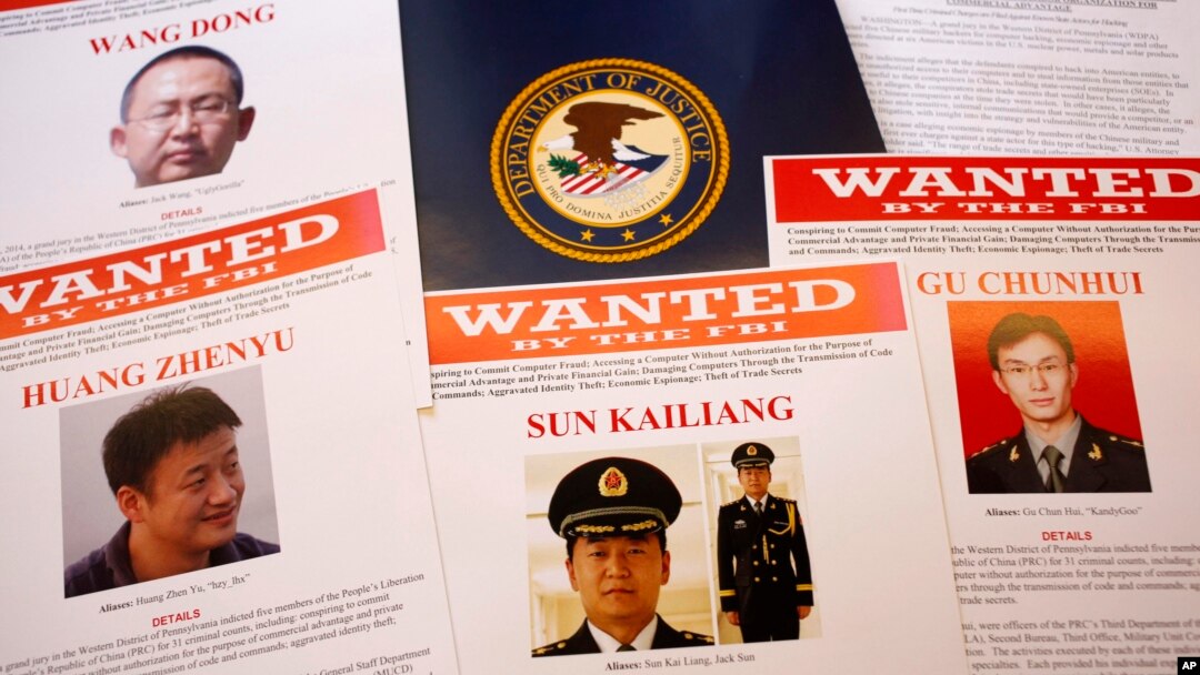 Peretas-peretas China yang dicari pemerintah Amerika. (AP/Charles Dharapak)