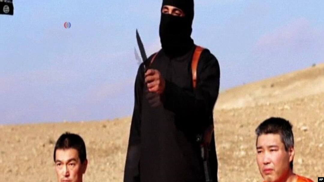 Video yang dirilis kelompok militan ISIS menunjukkan dua warga Jepang yang kini disandera ISIS (foto: dok).