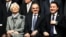 From left: Managing Director of the International Monetary Fund, Christine Lagarde, with Turkey's Deputy Prime Minister Ali Babacan and Turkey's Central Bank Governor Erdem Basci during a meeting of the finance ministers and central bankers from the Group of 20 in Istanbul, Turkey, Feb. 10, 2015. 