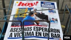 A solo dos semanas del cierre de los periódicos El Nuevo Diario y Metro, el diario Hoy, cerró su edición digital debido a problemas económicos. Foto: VOA/Donaldo Hernández.