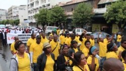 Trabalhadores moçambicanos aproveitam 1º de Maio para se manifestarem em Maputo