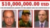 Cartel de 'se busca' del exgeneral venezolano Cliver Alcalá, por quien EE.UU. llegó a ofrecer una recompensa de diez millones de dólares el pasado jueves. 