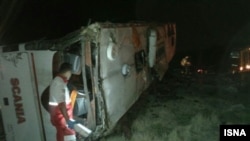 تصادف اتوبوس سربازان در نی ریز فارس.