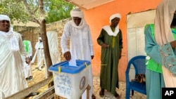 FILE - Chadians vote in N'djamena, Chad, on May 6, 2024. Election officials have asked Chad's military for protection after some candidates and poll workers have been threatened ahead of Dec. 29, 2024, elections.