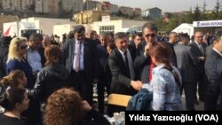 CHP MPs talked with families that wait in front of the Forensics Institute in Ankara Turkey